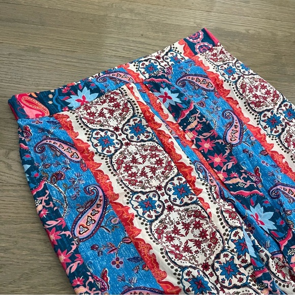 Soft Surroundings High Rise Talavera Pants Abstract Flowy Pants Size Large P - Picture 9 of 9